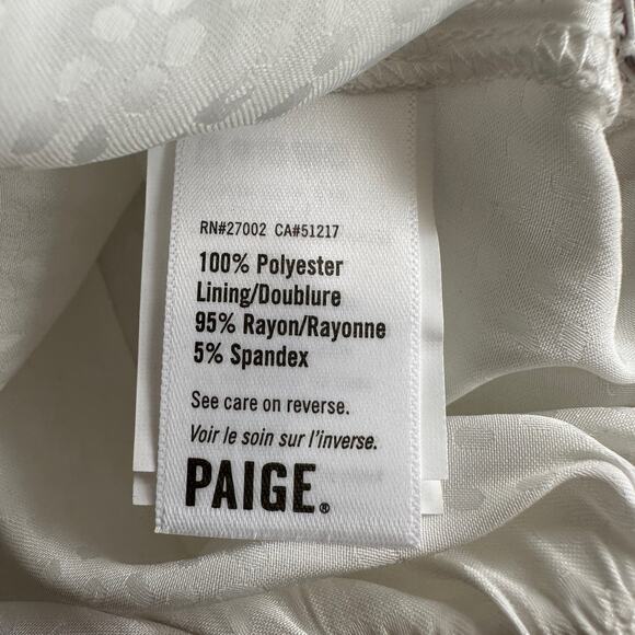 Paige NWT Delanie Shadow Dot Long Sleeve Flutter Cuff Bodysuit Thong Blouse S - Picture 8 of 12